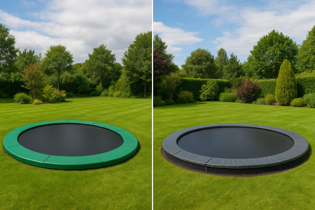 trampoline enterré