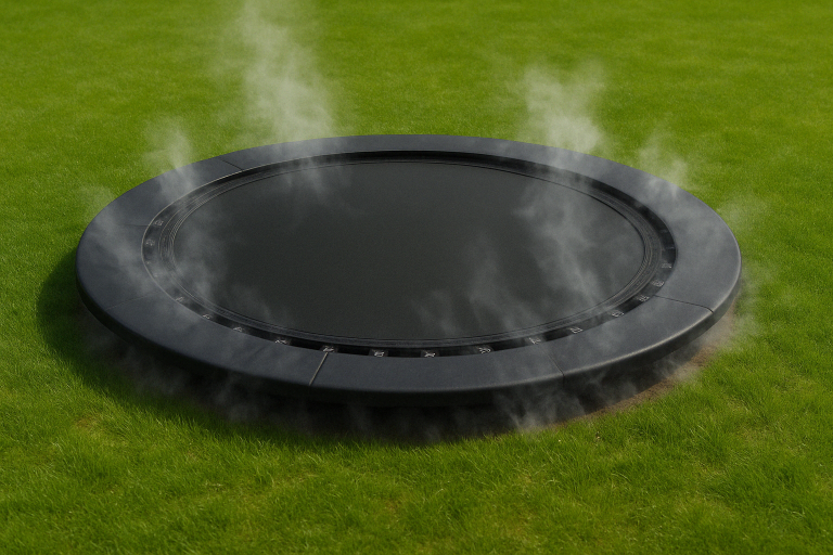 trampoline enterré ventilé